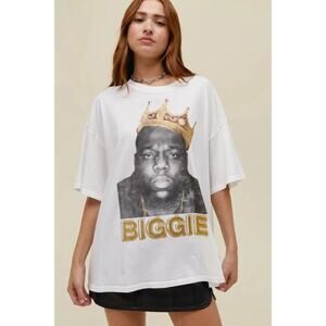 DAYDREAMER Notorious B.I.G. Biggie Crown Graphic Tee Women's Oversized O/S